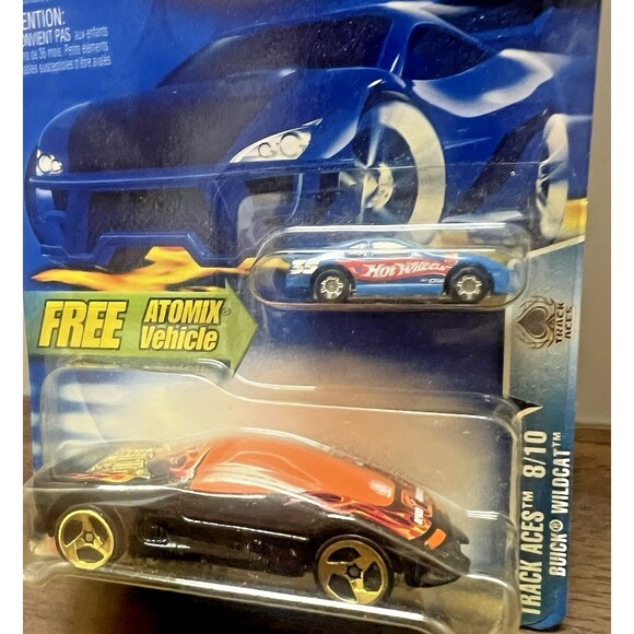 2003 Hot Wheels ~TRACK ACES 8/10~ Buick Wildcat Col. #173 (With Atomix) Gold 3Sp - Picture 4 of 8